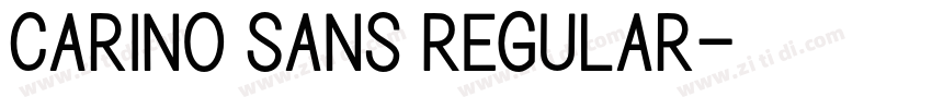 Carino Sans Regular字体转换